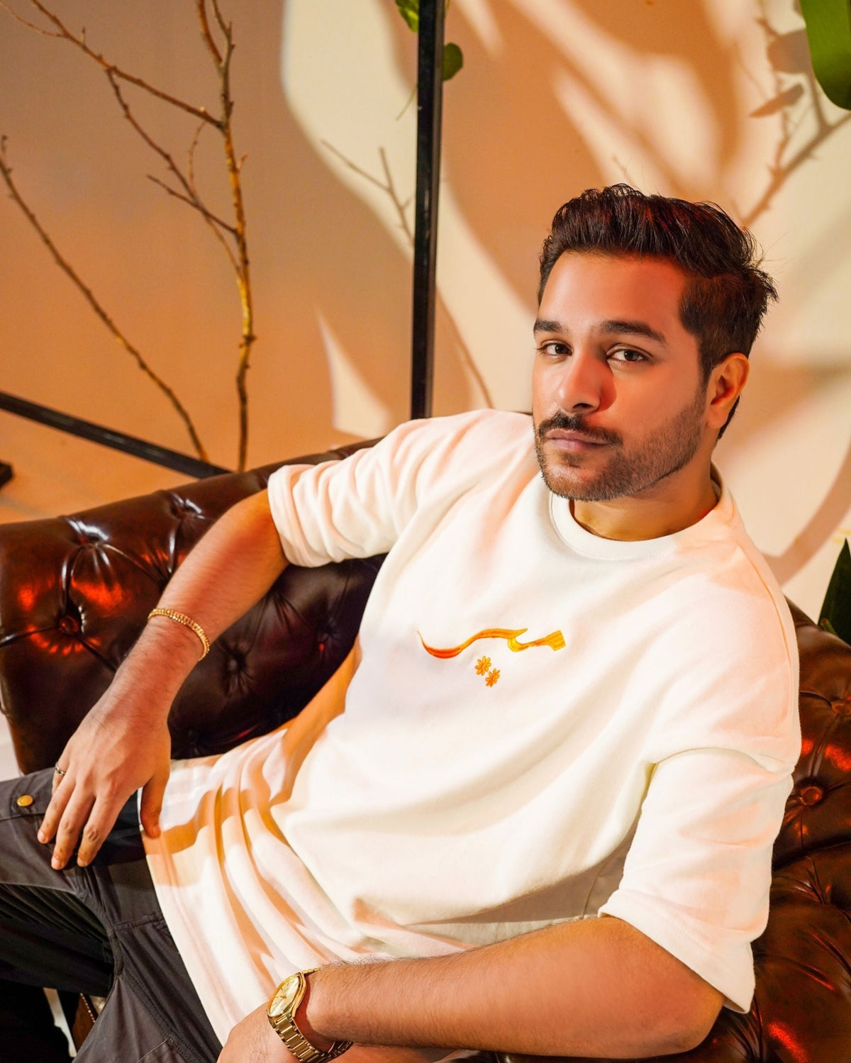 MEEROFFICIAL™ COTTON TERRY WHITE T-SHIRT