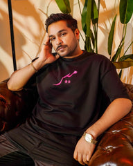 MEEROFFICIAL™ COTTON TERRY BLACK T-SHIRT